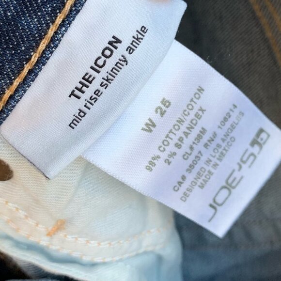 Joe’s Jeans Skinny Jeans Icon Aydin Distressed asymmetrical hem denim mid rise - Picture 9 of 16